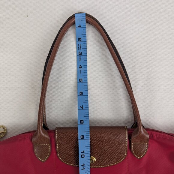 Authentic Longchamp Le Pliage Nylon Pink Tote Shoulder Bag Made in China. - Picture 15 of 15